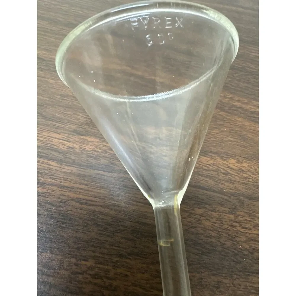 Vintage Pyrex 60 degree funnel used